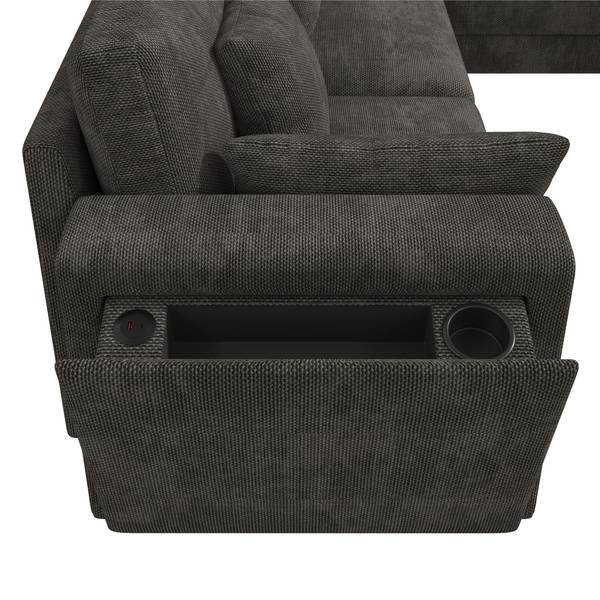 Ecksofa Chen9501Lad Ⅵ Grau