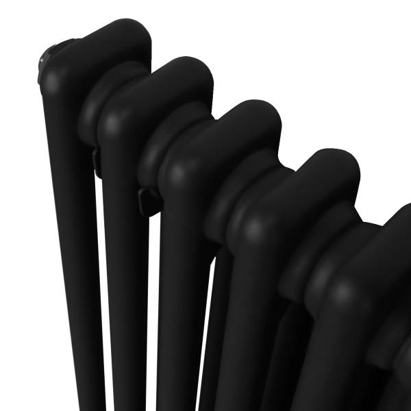 2-Spalten-Heizkörper 213066 Schwarz - 20 x 150 x 7 cm