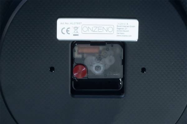 Horloge murale design Cadran Nuit Bleu - Verre clair - 30 x 30 x 5 cm