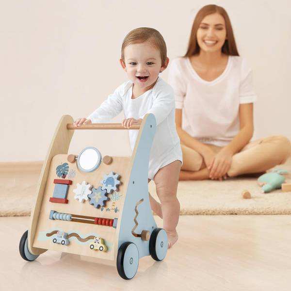Lauflernwagen FY32336DE Blau - Holzwerkstoff - 31 x 46 x 35 cm