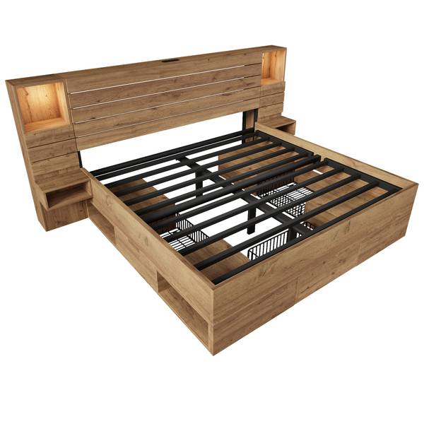 Lit en bois MUDZoom Ⅱ Largeur de la surface de couchage : 180 cm