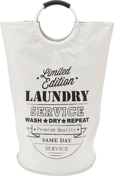 Wäschetonne LAUNDRY SERVICE Schwarz - Grau - Holzwerkstoff - 38 x 72 x 38 cm