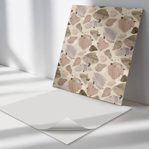Fliesen Pflanze Elegant 4er Set 50 x 50 cm