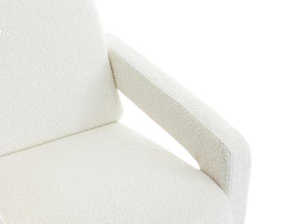Sessel mit gerader Rückenlehne ISPARTA Weiß - Textil - 83 x 71 x 65 cm