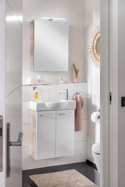Spiegelschrank SBC Stanford Braun Grau - Holzwerkstoff - 60 x 75 x 32 cm
