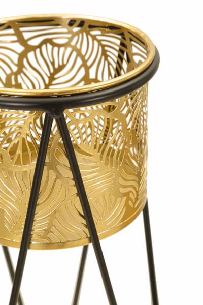 Bloempot Drak 2Er Set goud - metaal - 20 x 46 x 21 cm