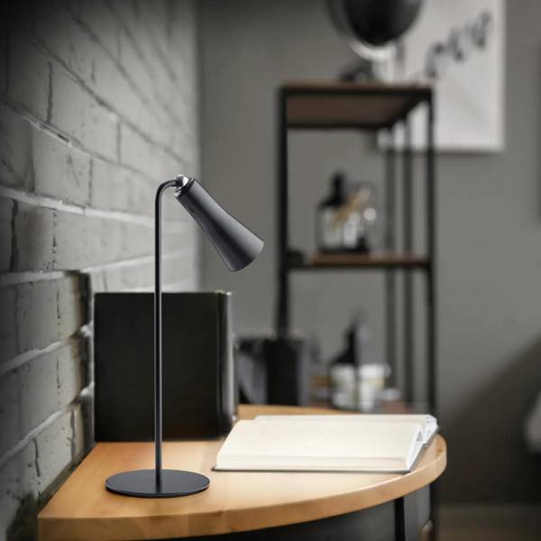 Tischlampe MAXI Schwarz - Stahl - 20 x 36 x 20 cm