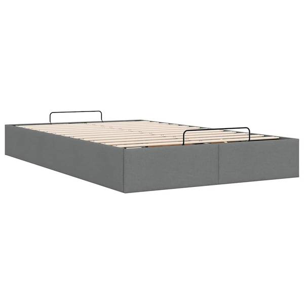 Ottomaanse Bedframe 3043717 donkergrijs - Breedte: 120 cm