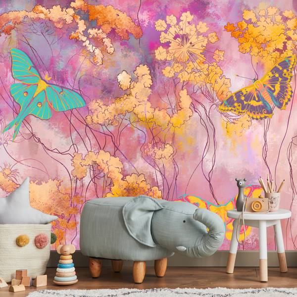 Vlies-Fotobehang ABSTRACTIE Vlinders 405 x 270 x 270 cm