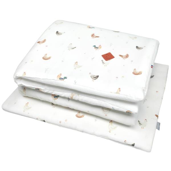 Bettset Gallina 2 teilig Beige - Textil - 100 x 6 x 140 cm