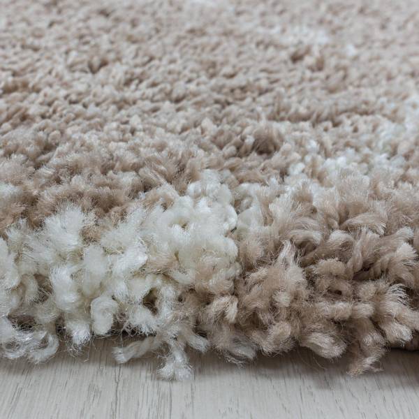 Tapis shaggy SCANDINAV A 60x110 beige Beige - Matière plastique - 60 x 3 x 110 cm