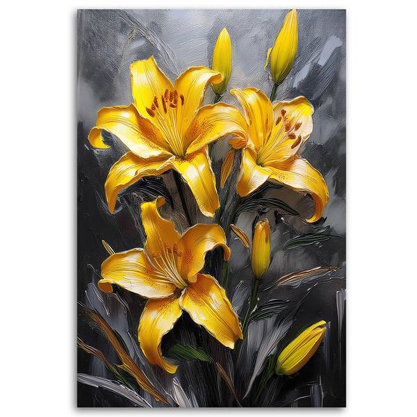 Leinwandbild Blumen 1-Teilig 70 x 100 cm
