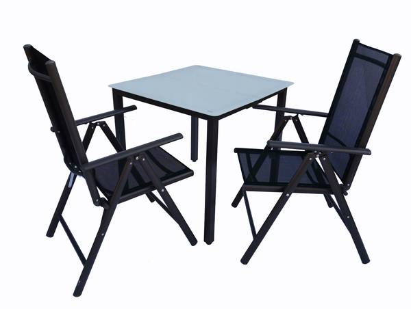 Gartenset Elin 80x80cm (3-teilig) Metall - 80 x 76 x 80 cm