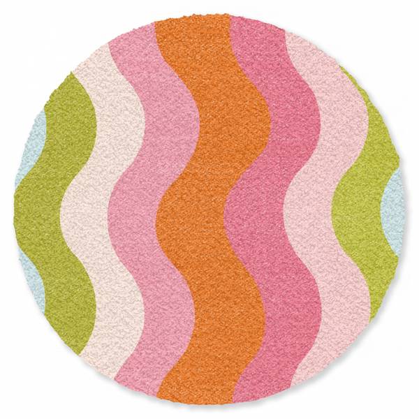 SCHMUTZFANGMATTE Bunte Wellen 90 x 90 cm
