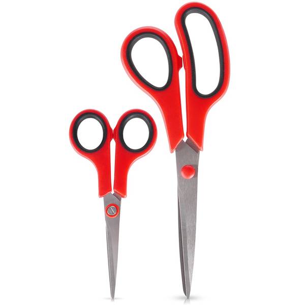 Schere 2er Set SET561 Rot - Metall - Kunststoff - 6 x 1 x 14 cm