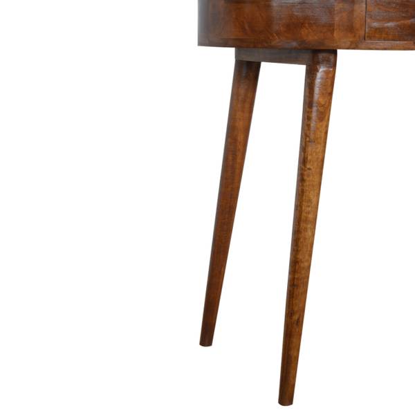 KONSOLENTISCH Albion Braun - Mango - 80 x 78 x 40 cm
