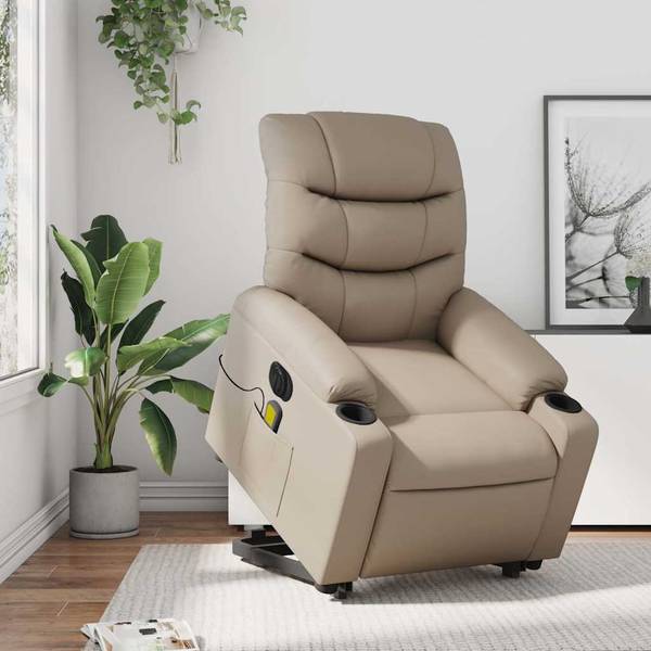 Fauteuil inclinable de massage 3032753-4 Marron - Marron café