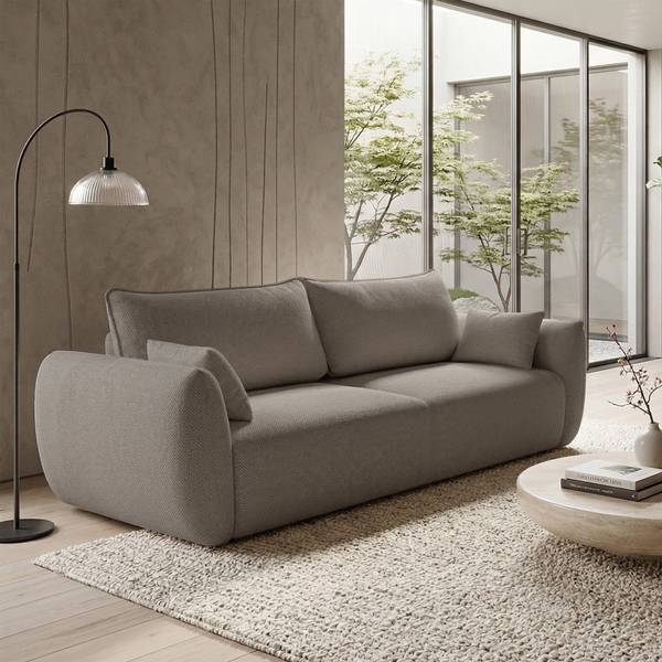 3-Sitzer Sofa ZORDO Braun - Chenille - Polyamid - 238 x 91 x 102 cm