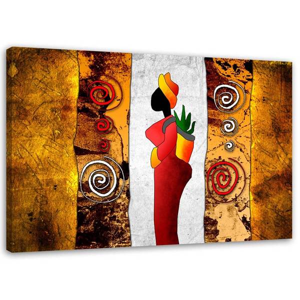 Wandbild indigene frau 120 x 80 cm