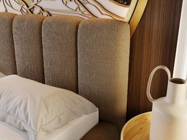 Polsterbett CLOUD Braun - Liegefläche Breite: 140 cm