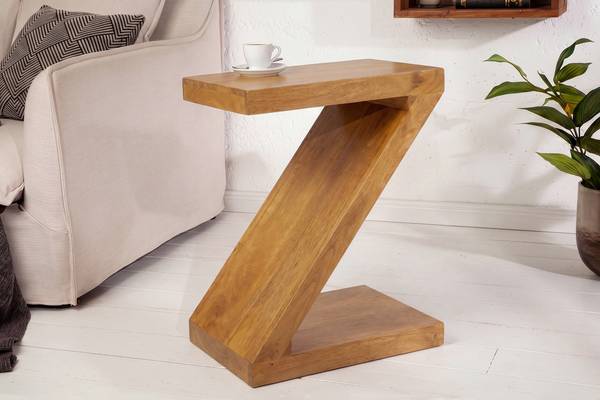 Beistelltisch Z Braun - Mango - 45 x 60 x 30 cm