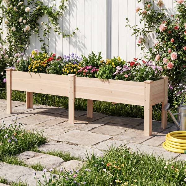 Hochbeet SF6852ZM Braun - Holzwerkstoff - 44 x 52 x 240 cm