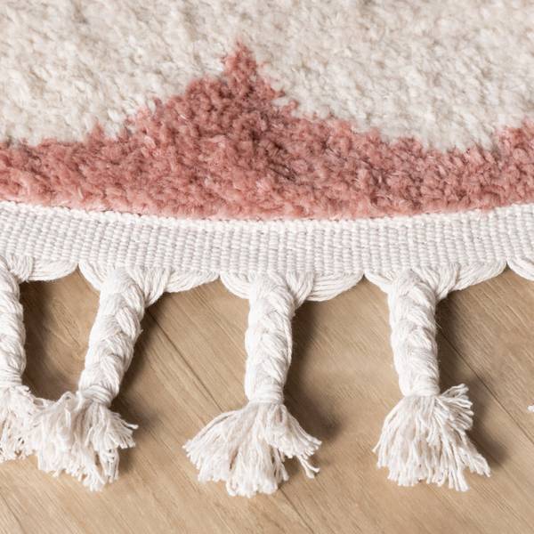 Teppich Moos Flower Pink - 230 x 230 cm