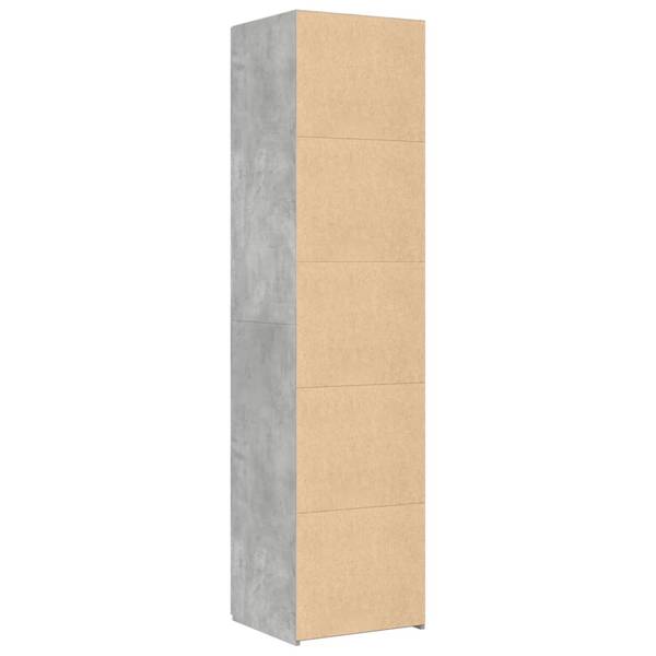 Highboard DE6177 Grau - Holzwerkstoff - 45 x 185 x 43 cm