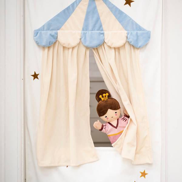 Puppenhaus PUPPENTHEATRE Weiß - Textil - 70 x 180 x 0 cm