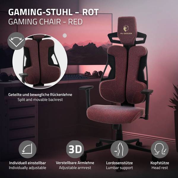 Gaming Stuhl MONZA Rot