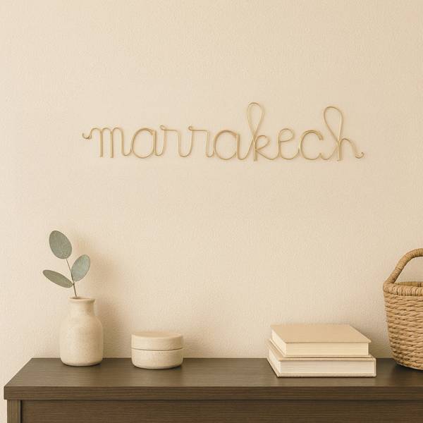 Wanddekoration ARTISANAT MAROCAIN 366 Gold - Kunststoff - 40 x 10 x 10 cm