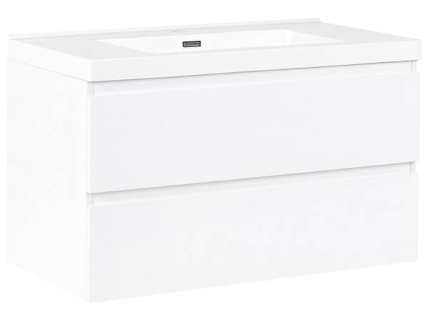 Badezimmerschrank TOTA 2-tlg Weiß - Holzwerkstoff - 50 x 50 x 50 cm