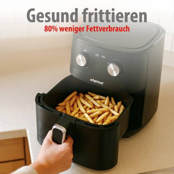 Heißluftfritteuse MEALHE2230027 Schwarz - Kunststoff - 29 x 34 x 39 cm