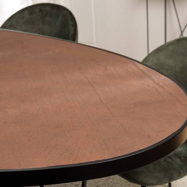 Esstisch BASILE Schwarz - Metall - 110 x 76 x 220 cm
