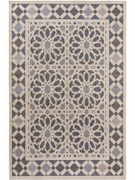 In-/Outdoorteppich River Beige - Polypropylen - 100 x 1 x 150 cm
