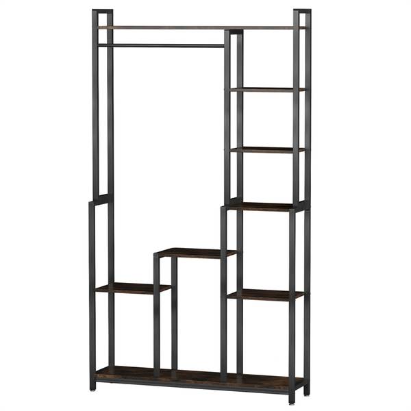 Standregal offen Regal Braun - Eisen - 98 x 180 x 24 cm