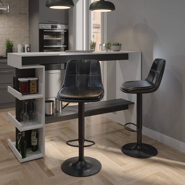 Barhocker 2er Set Sena 59824 2er Set Schwarz