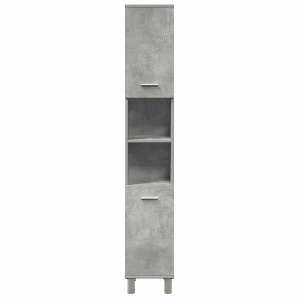 Badmöbel Set 3044521 4-teilig Grau - Holzwerkstoff - 80 x 64 x 20 cm