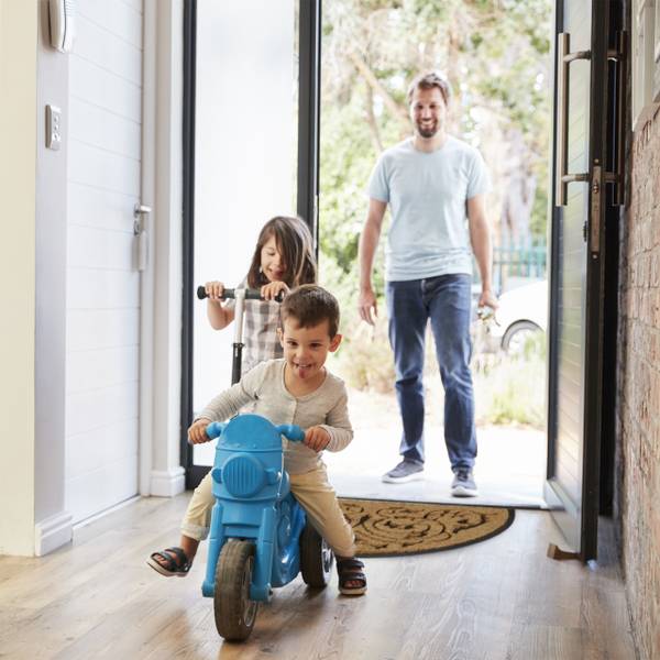 Fußmatte Kokos halbrund 60x100 cm Schwarz - Braun - Naturfaser - Kunststoff - 60 x 2 x 100 cm