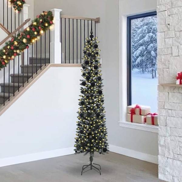 Sapin de Noël artificiel 3013855-5 Noir - Vert