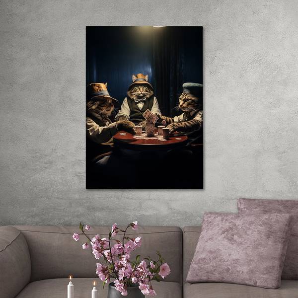 Leinwandbild Poker Night II 40 x 60 cm