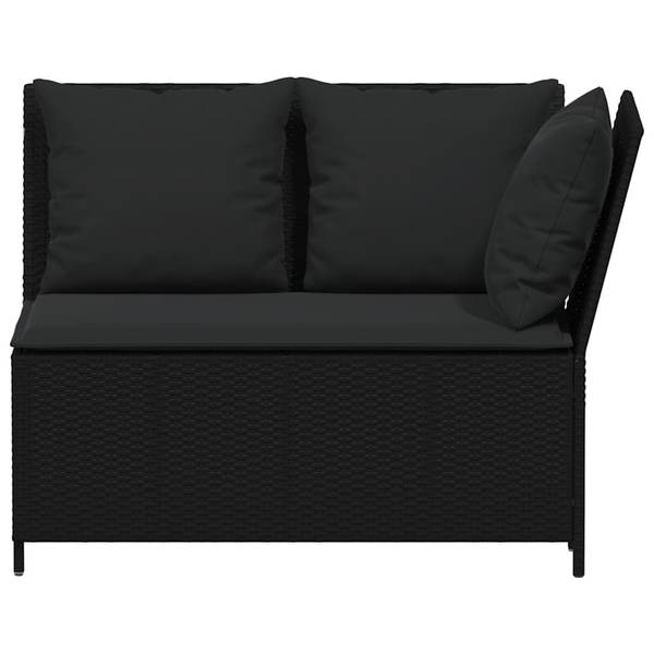 Garten-Lounge-Set 3044381-6 (3-teilig) Schwarz