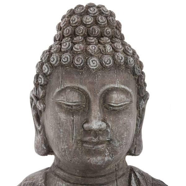 Statuette JAYAN Grau - Metall - 20 x 49 x 28 cm