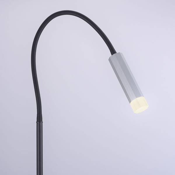LED Stehlampe PURE GEMIN Grau - Metall - 35 x 126 x 35 cm