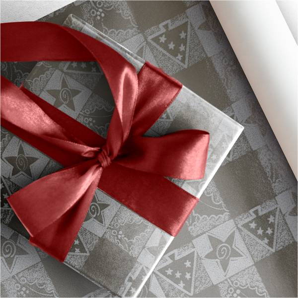 Geschenkpapier PAPERHIT Grau - Papier - 57 x 57 x 2500 cm