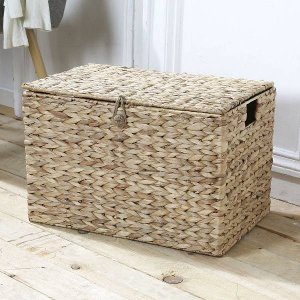 Truhe mit Deckel 22060 Braun - Naturfaser - 35 x 33 x 50 cm
