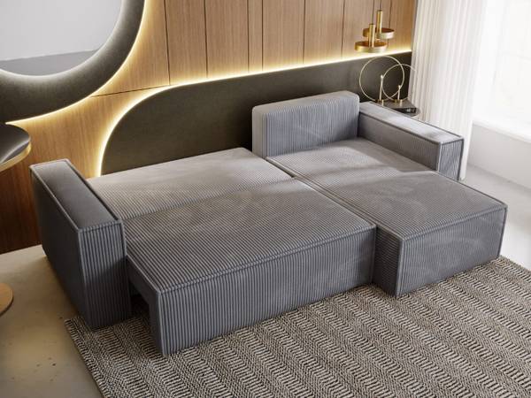 Ecksofa PRATO XL Dunkelgrau