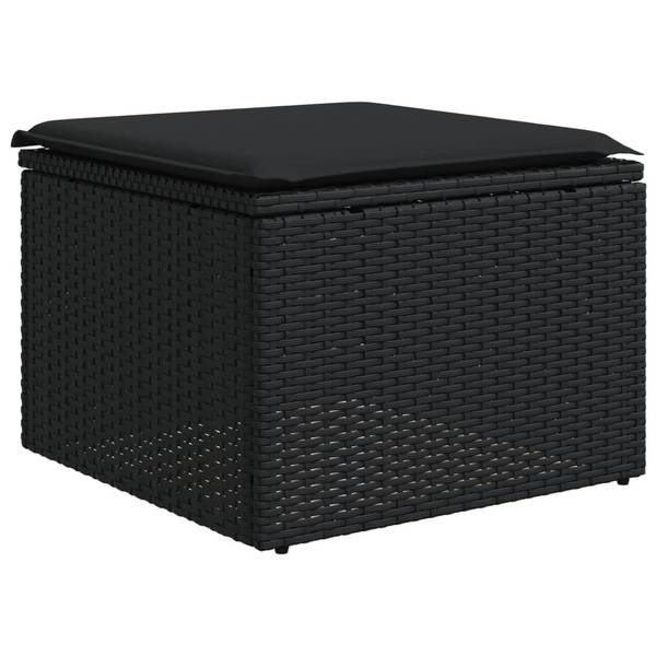Garten-Lounge-Set 3034447-2 6-teilig Schwarz