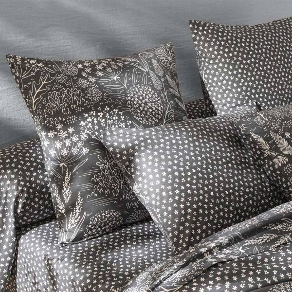 Drap housse, Hortense Gris - Lyocell - 140 x 1 x 190 cm