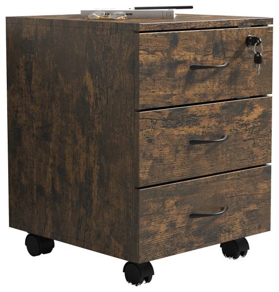 Rollcontainer Baula M Braun - Holzwerkstoff - 40 x 54 x 44 cm